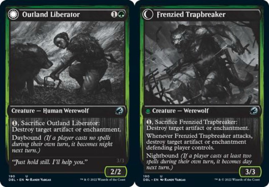 (英)辺境地の罠外し / Outland Liberator - 激情の罠破り / Frenzied Trapbreaker【DBL】 No.190