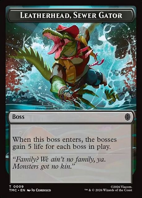 (英)Leatherhead, Sewer Gator 【TMC-TOKEN】 No.009