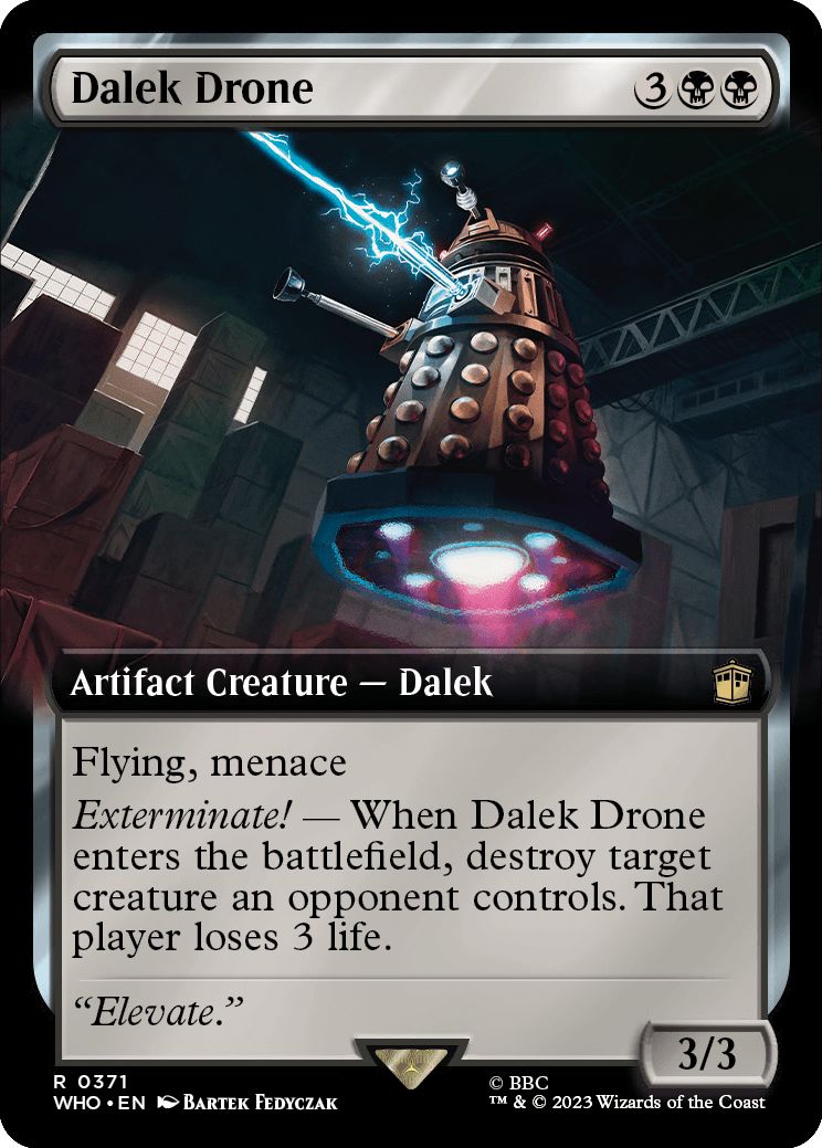 (英)【Foil】ダーレクのドローン / Dalek Drone ★拡張枠★ 【WHO】 No.0371