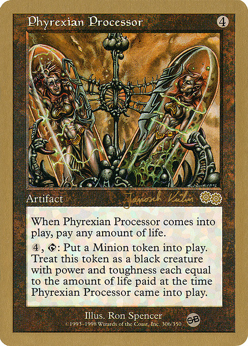 (英)ファイレクシアの処理装置 / Phyrexian Processor【WC00】 World Championship Decks 2000 Janosch Kuhn サイドボード 金枠 No.082