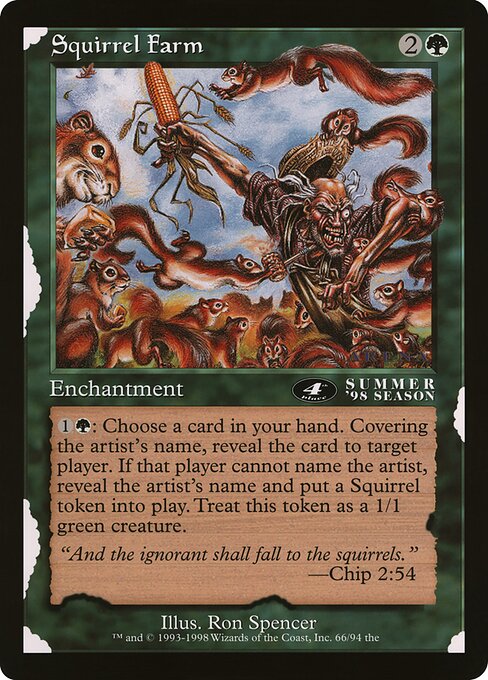 (英)Squirrel Farm【PRM】 アリーナプロモ 4th Place 【Oversized Card】 BIG-PRM-060 ※トーナメントで使用することはできません。