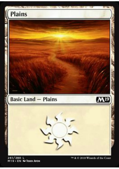 (英)【Foil】平地 / Plains【M19】 No.261