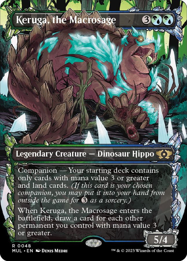 (英)【Foil】巨智、ケルーガ / Keruga, the Macrosage【MUL】 No.048