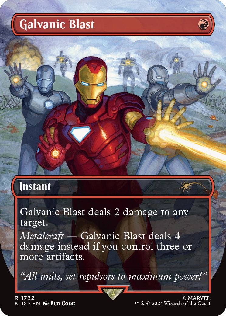 (英)【Foil】感電破 / Galvanic Blast【SLD】Secret Lair x Marvel's Iron Man No.1732
