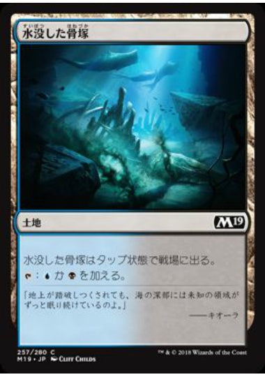 (日)水没した骨塚 / Submerged Boneyard【M19】 No.257