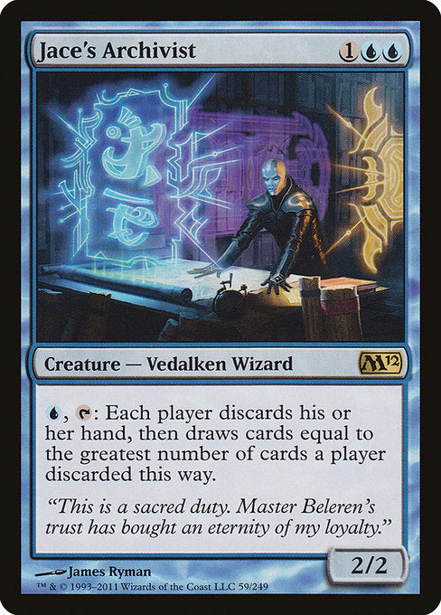(英)【Foil】ジェイスの文書管理人 / Jace's Archivist【M12】 No.059