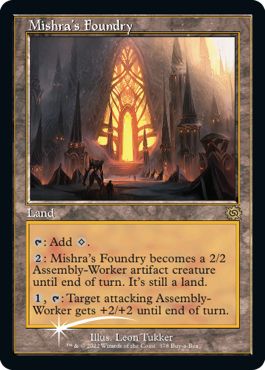 (英)【Foil】ミシュラの鋳造所 / Mishra's Foundry【BRO】Box購入プロモ No.378