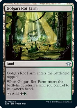 (英)ゴルガリの腐敗農場 / Golgari Rot Farm【C20】 No.277
