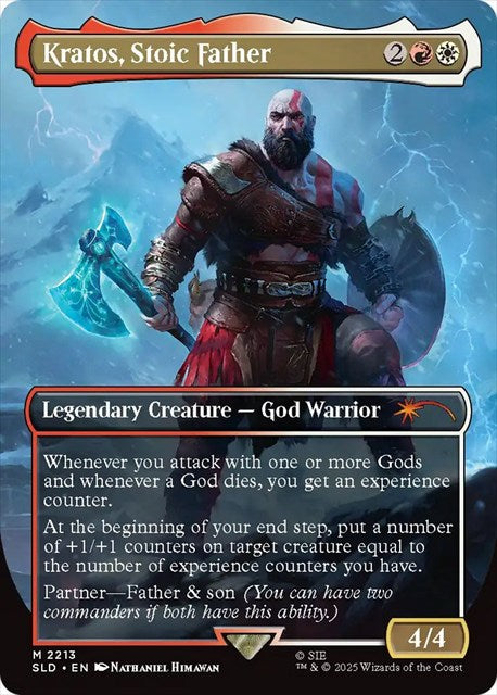 (英)【Foil】Kratos, Stoic Father【SLD】 Secret Lair x God of War: Norse No.2213