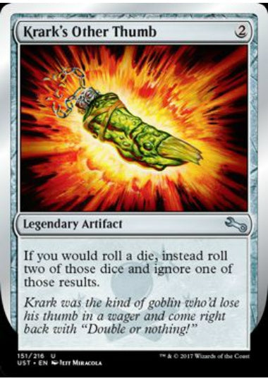(英)【Foil】Krark's Other Thumb 【UST】 No.151