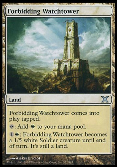 (英)【Foil】近づきがたい監視塔 / Forbidding Watchtower【10E】 No.352