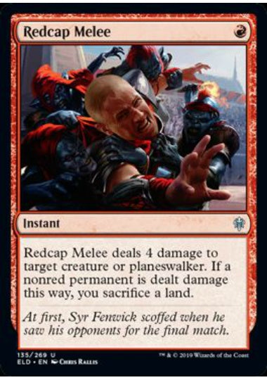 (英)【Foil】レッドキャップの乱闘 / Redcap Melee【ELD】 No.135
