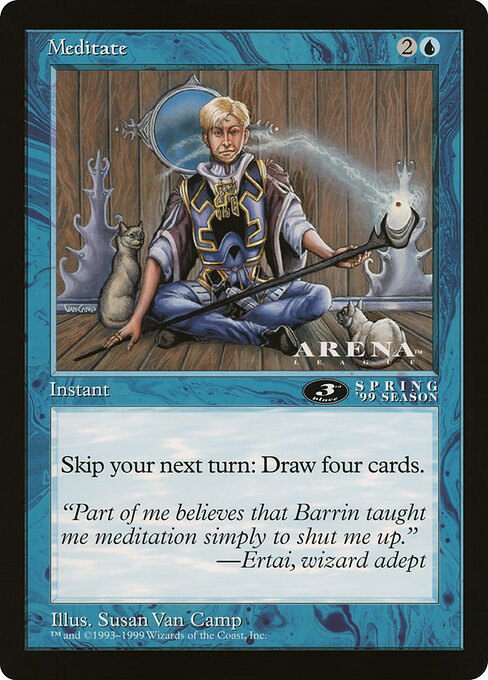 (英)瞑想 / Meditate【PRM】 アリーナプロモ 3rd Place 【Oversized Card】 BIG-PRM-086 ※トーナメントで使用することはできません。
