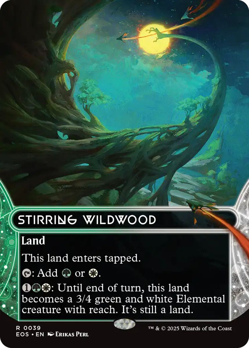 (英)【Foil】活発な野生林 / Stirring Wildwood ★ボーダーレス★(「星景」) 【EOS】 No.039