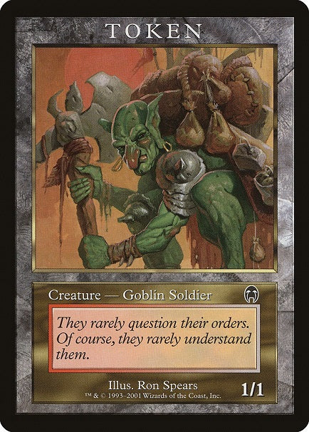 (英)ゴブリン・兵士トークン / Goblin Soldier Token【PRM】 褒賞プログラム No.099