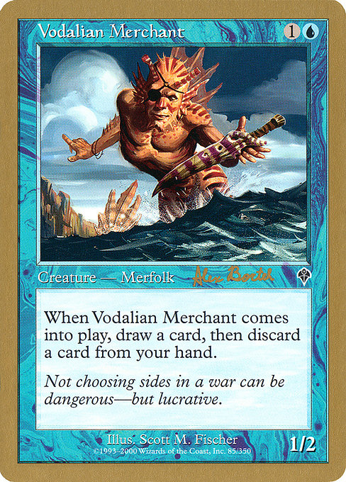 (英)ヴォーデイリアの商人 / Vodalian Merchant【WC01】 World Championship Decks 2001 Alex Borteh 金枠 No.022