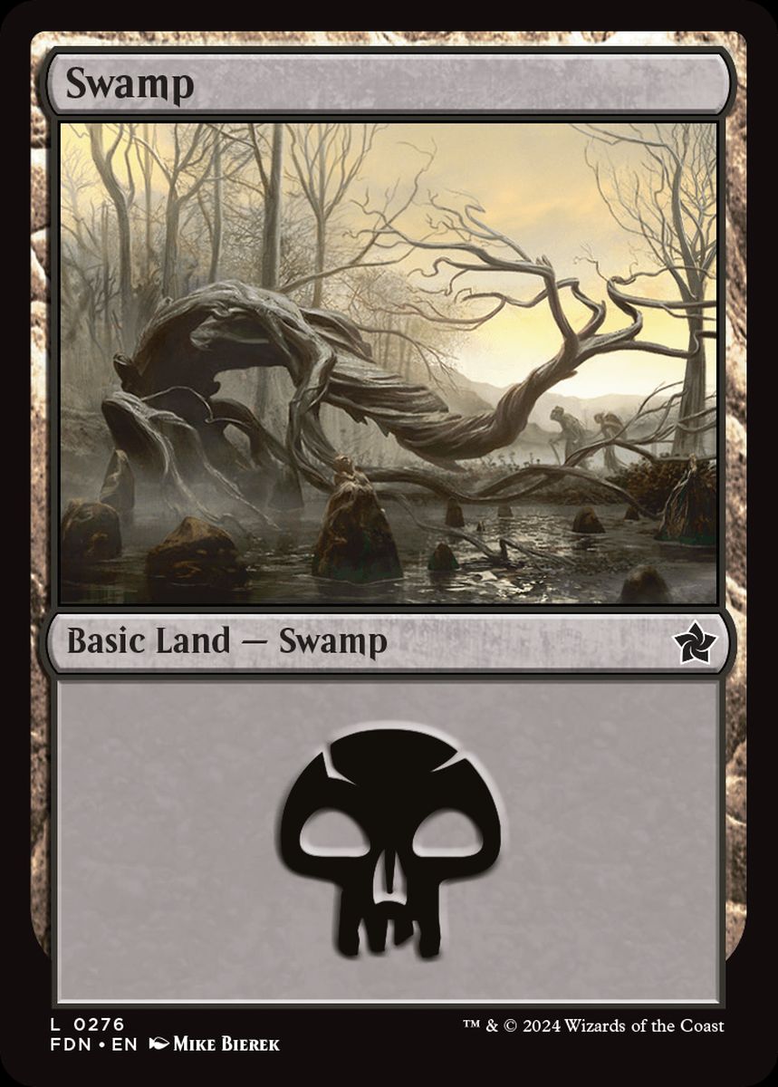 (英)【Foil】沼 / Swamp【FDN】 No.276