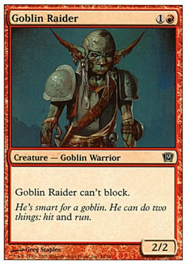 (英)ゴブリンの略奪者 / Goblin Raider【9ED】 No.S8