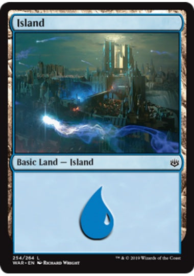(英)【Foil】島 / Island【WAR】 No.254