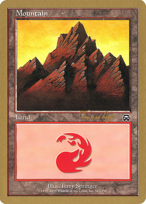 (英)山 / Mountain【WC01】 World Championship Decks 2001 Tom van de Logt 金枠 No.117