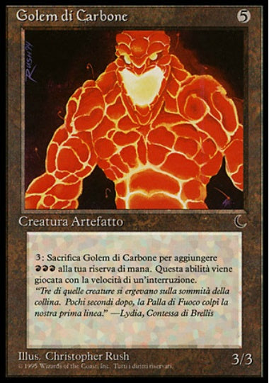 (イタリア語)Golem di Carbone / Coal Golem【DRK】 No.099
