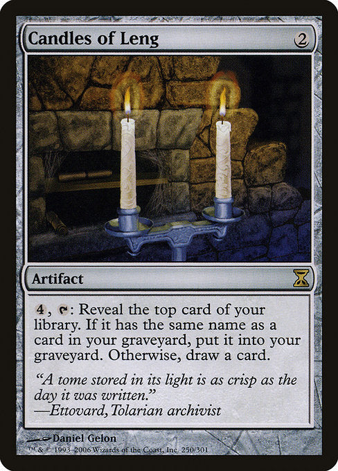 (英)【Foil】レンの蝋燭 / Candles of Leng【TSP】 No.250