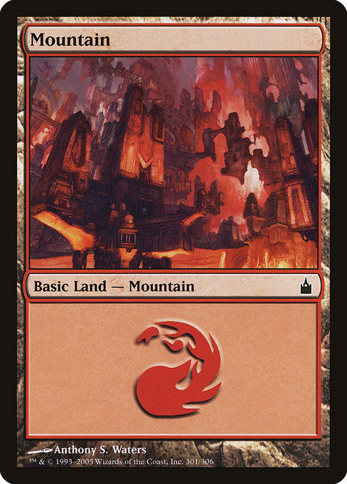(英)【Foil】山 / Mountain【RAV】 No.301
