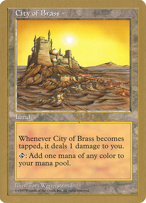 (英)真鍮の都 / City of Brass【WC97】 World Championship Decks 1997 Paul McCabe 金枠 No.084