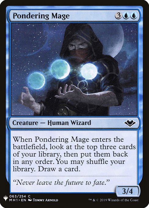 (英)思案する魔道士 / Pondering Mage【MB1】 No.0457