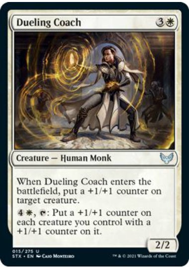 (英)【Foil】決闘の指導者 / Dueling Coach【STX】 No.015
