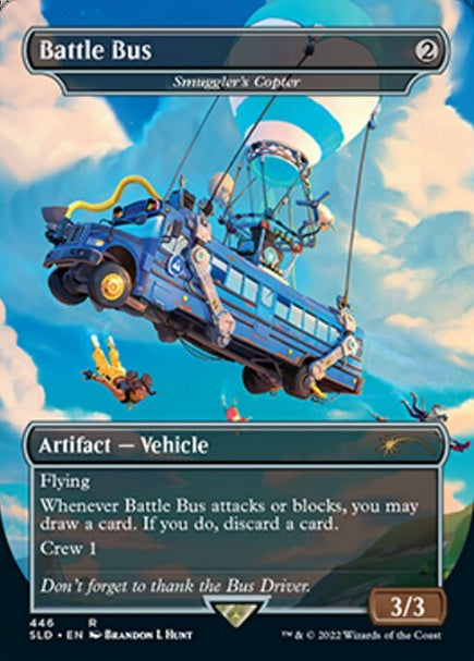 (英)【Foil】Battle Bus[密輸人の回転翼機 / Smuggler's Copter]【SLD】Secret Lair x FORTNITE No.446