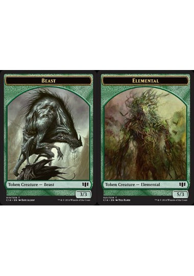 (英)ビーストトークン / Beast Token No.019 - エレメンタルトークン / Elemental Token【C14-TOKEN】 No.021