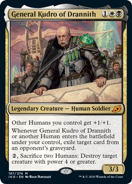(英)【Foil】ドラニスのクードロ将軍 / General Kudro of Drannith【IKO】 No.187