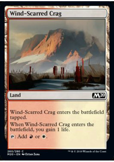 (英)【Foil】風に削られた岩山 / Wind-Scarred Crag【M20】 No.260