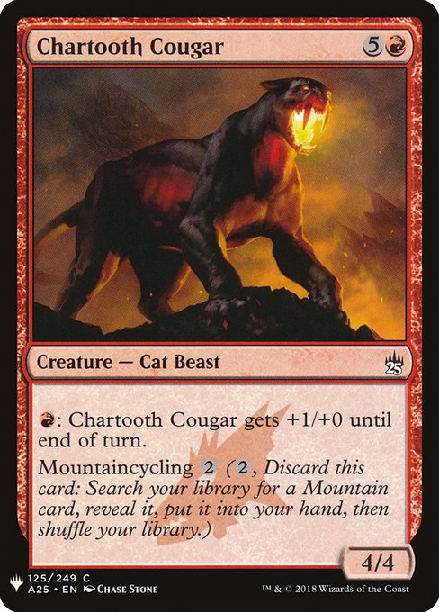 (英)黒焦げ牙のクーガー / Chartooth Cougar【MB1】 No.0887