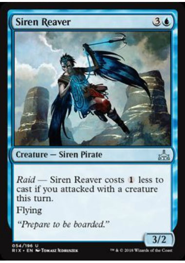 (英)【Foil】セイレーンの略奪者 / Siren Reaver【RIX】 No.054