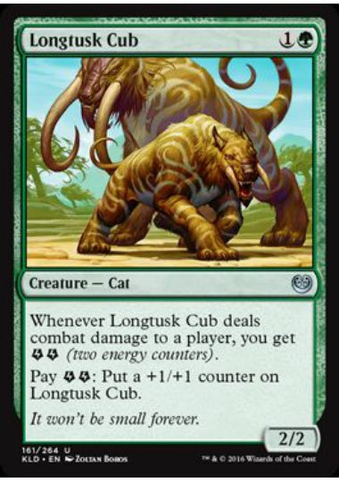 (英)【Foil】牙長獣の仔 / Longtusk Cub【KLD】 No.161