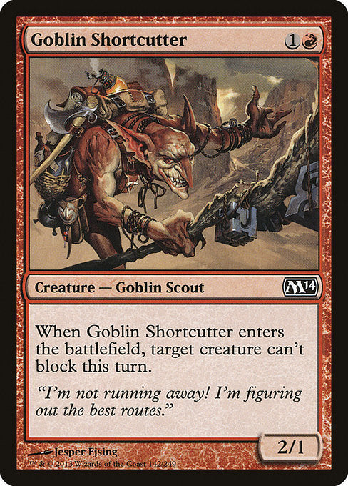(英)【Foil】ゴブリンの近道抜け / Goblin Shortcutter【M14】 No.142