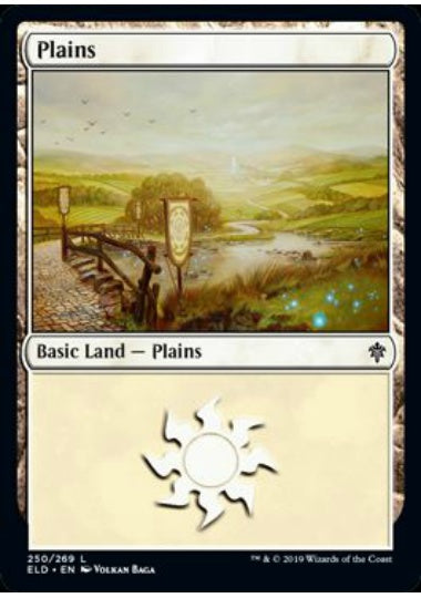 (英)【Foil】平地 / Plains【ELD】 No.250