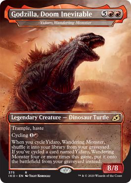 (英)【Foil】逃れ得ぬ災厄、ゴジラ / Godzilla, Doom Inevitable[さまよう怪物、イダーロ / Yidaro, Wandering Monster] ★ゴジラシリーズ・カード★ 【IKO】 No.375
