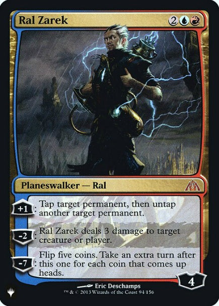 (英)【Foil】ラル・ザレック / Ral Zarek【SLD-C21】Heads I Win, Tails You Lose No.038