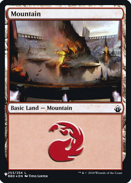 (英)【Foil】山 / Mountain【SLD-C21】Heads I Win, Tails You Lose No.077