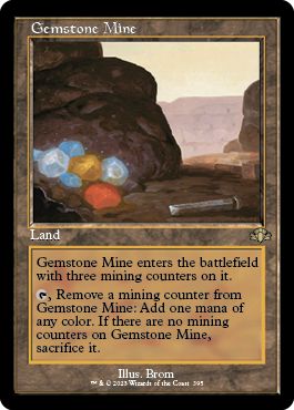 (英)【Foil】宝石鉱山 / Gemstone Mine ★ショーケース枠★(旧枠加工カード) 【DMR】 No.395