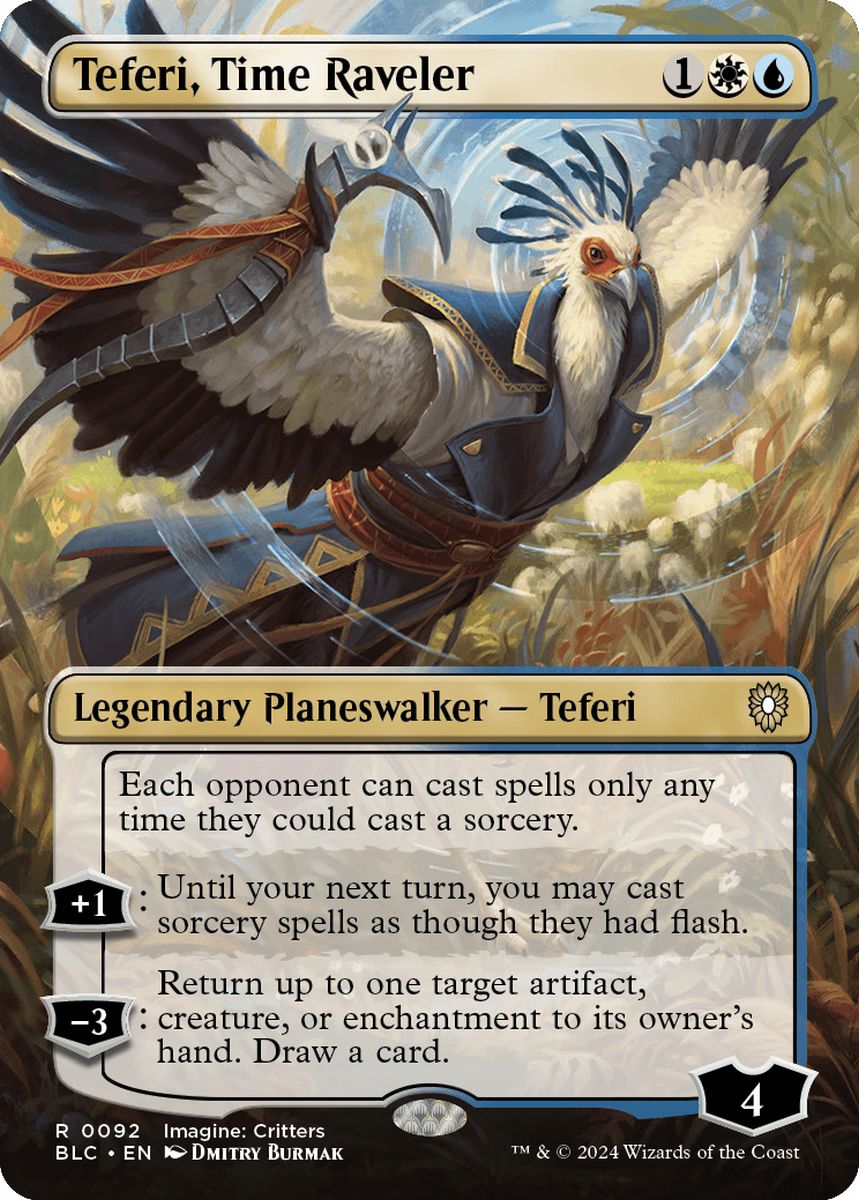(英)【Foil】時を解す者、テフェリー / Teferi, Time Raveler ★ボーダーレス★(イマジン：勇敢なる生き物たち) 【BLC】 No.092