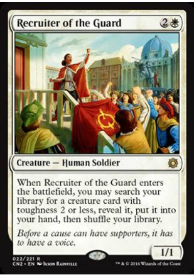 (英)【Foil】護衛募集員 / Recruiter of the Guard【CN2】 No.022