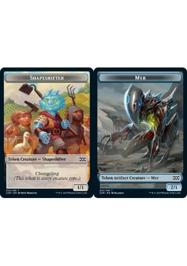 (英)【Foil】多相の戦士トークン / Shapeshifter TokenNo.002 - マイアトークン / Myr Token【2XM-TOKEN】 No.007