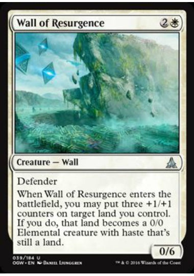 (英)【Foil】復興の壁 / Wall of Resurgence【OGW】 No.039