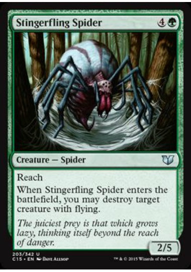 (英)棘投げの蜘蛛 / Stingerfling Spider【C15】 No.203