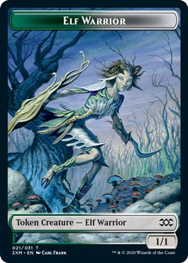 (英)エルフ・戦士トークン / Elf Warrior Token【2XM-TOKEN】 No.021