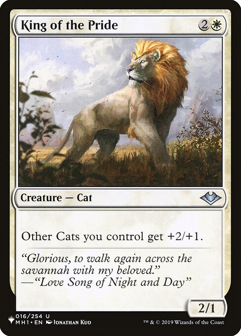 (英)群れの王 / King of the Pride【SLD-C24】 Secret Lair Commander Deck: Raining Cats and Dogs No.008